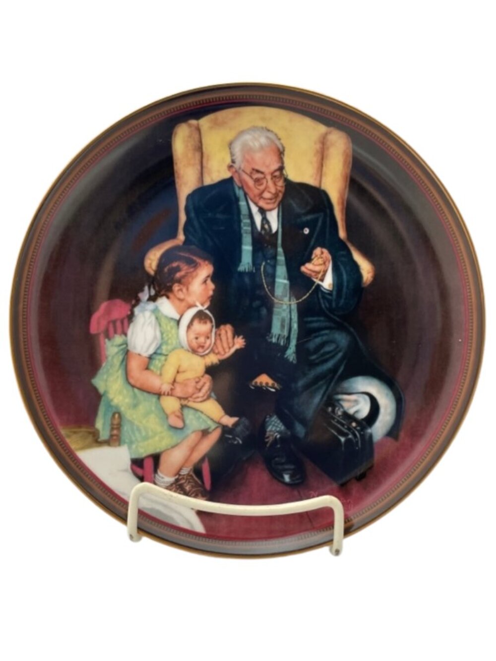 1988 Norman Rockwell “Tender Loving Care” Collector Plate – The Ones We Love